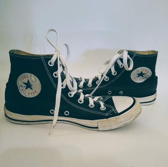 dark green converse high tops